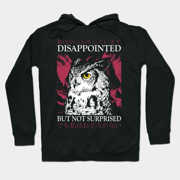 Disappointed Owl Hoodie by giovanniiiii